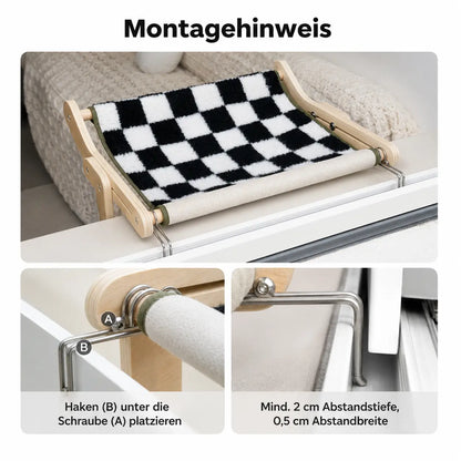 Katzenbett & Hängematte | Platzsparender Ruheplatz für Katzen