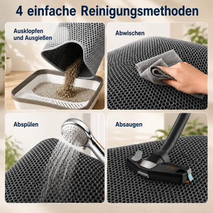 CleanPaw – Die hygienische Katzenstreumatte mit Wabenstruktur für ein sauberes Zuhause