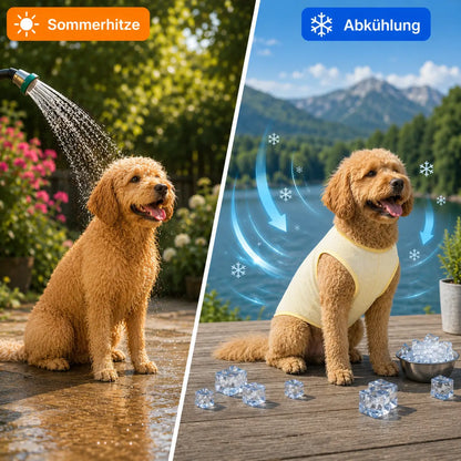 Sommer-Kühlweste für Hunde | Atmungsaktiver Sonnenschutz für alle Größen