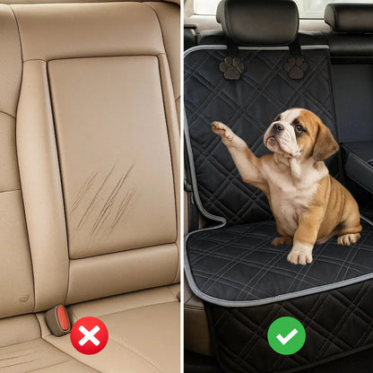 Hunde Autositz Rückbank | Wasserdichter & Rutschfester Sitzschutz fürs Auto