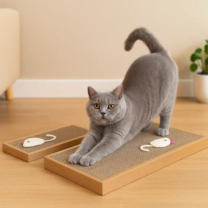 Katzen Kratzmatte aus Karton | umweltfreundliches Kratzbrett & Schutz