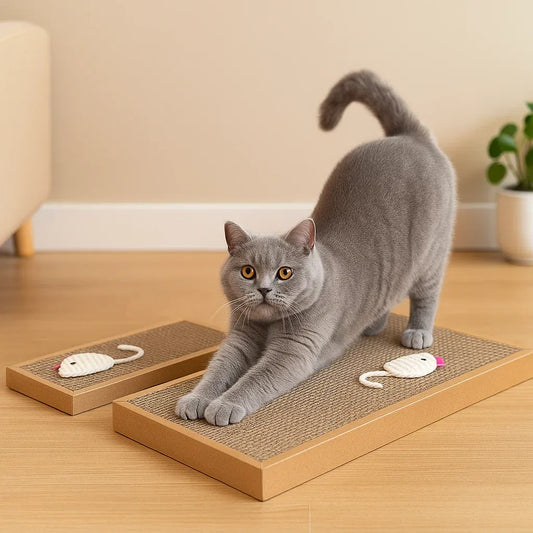 Katzen Kratzmatte aus Karton | umweltfreundliches Kratzbrett & Schutz