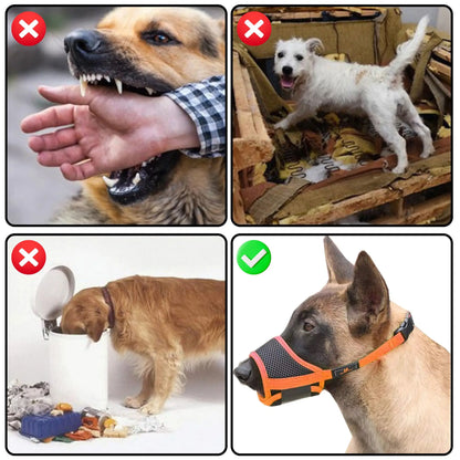 Hundemaulkorb Atmungsaktiv | Sicherer & Bequemer Maulkorb für Hunde