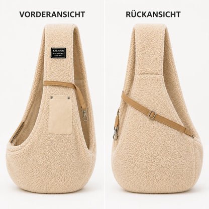 Winter Hundetragetasche Schultertasche | Warm & Handfrei