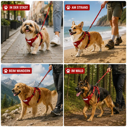 Hundegeschirr mit Leine | verstellbar, leicht & sicher