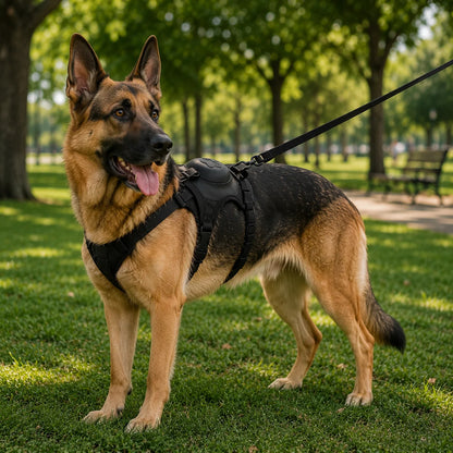 Hundegeschirr mit Automatikleine | Sicheres & Ausbruchsfreies Design
