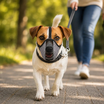 Maulkorb Hund für kleine & große Hunde | Atmungsaktives Mesh