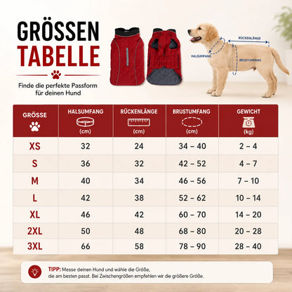 Gesteppte Hundeweste | Warm & Wasserabweisend