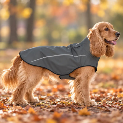 Wasserdichter Hunderegenmantel | Reflektierender Hundemantel