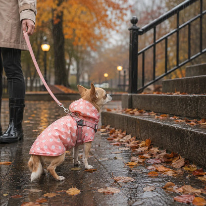 Hundemantel wasserdicht | Jacke mit integriertem Geschirr