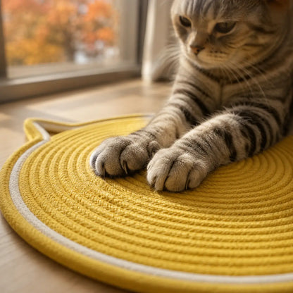 Sisal Kratzmatte für Katzen | Doppelseitig & langlebig Katzenspielzeug