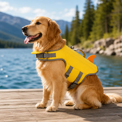 Hundeschwimmweste mit Rettungsgriff | Verstellbare Schwimmhilfe für kleine Hunde
