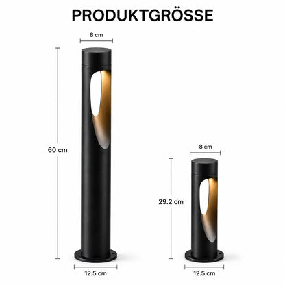 LED Wegeleuchte Outdoor | Schwarz | 30 & 60 cm
