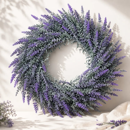 Künstlicher Türkranz Herbst | Lavendelkranz 48 cm