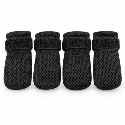 Hundeschuhe Rutschfest | Atmungsaktiver Pfotenschutz 4er-Set