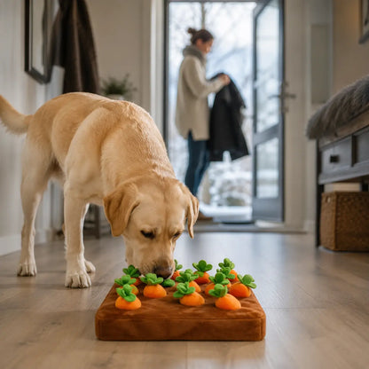Hundespielzeug Schnüffelteppich | Intelligenzspielzeug mit Karotten