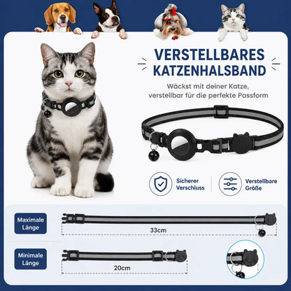 FreiheitsSafe | GPS Katzenhalsband mit AirTag Halter