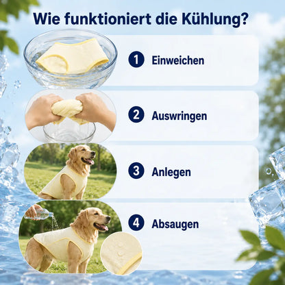 Sommer-Kühlweste für Hunde | Atmungsaktiver Sonnenschutz für alle Größen