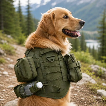 Hundegeschirr Taschen MOLLE Set | Taktische Hundetasche Outdoor