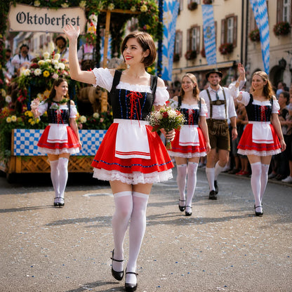 Oktoberfest Dirndl Damen | Traditionelles Trachtenkostüm