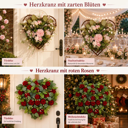 Türkranz Herz | Rosenkranz für Valentinstag & Hochzeit