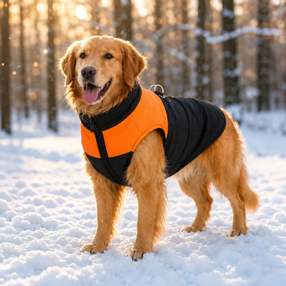 Wasserdichte Hundewinterjacke mit Reißverschluss für Hunde