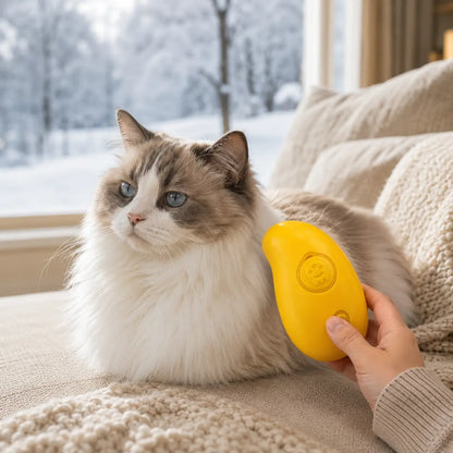 Fellbürste für Hunde & Katzen | Dampfbürste gegen lose Haare