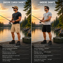 Herren Cargo Shorts aus Baumwolle | Robuste Outdoor & Freizeitshorts