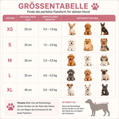 Hundemantel Winter | Wildleder-Optik mit Fleece & Leinenring