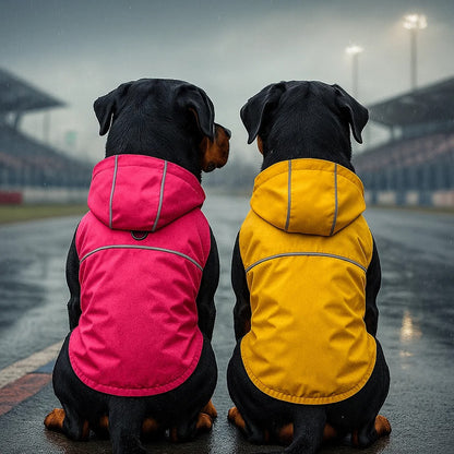 Hundemantel Regenjacke mit Kapuze | wasserfest & winddicht
