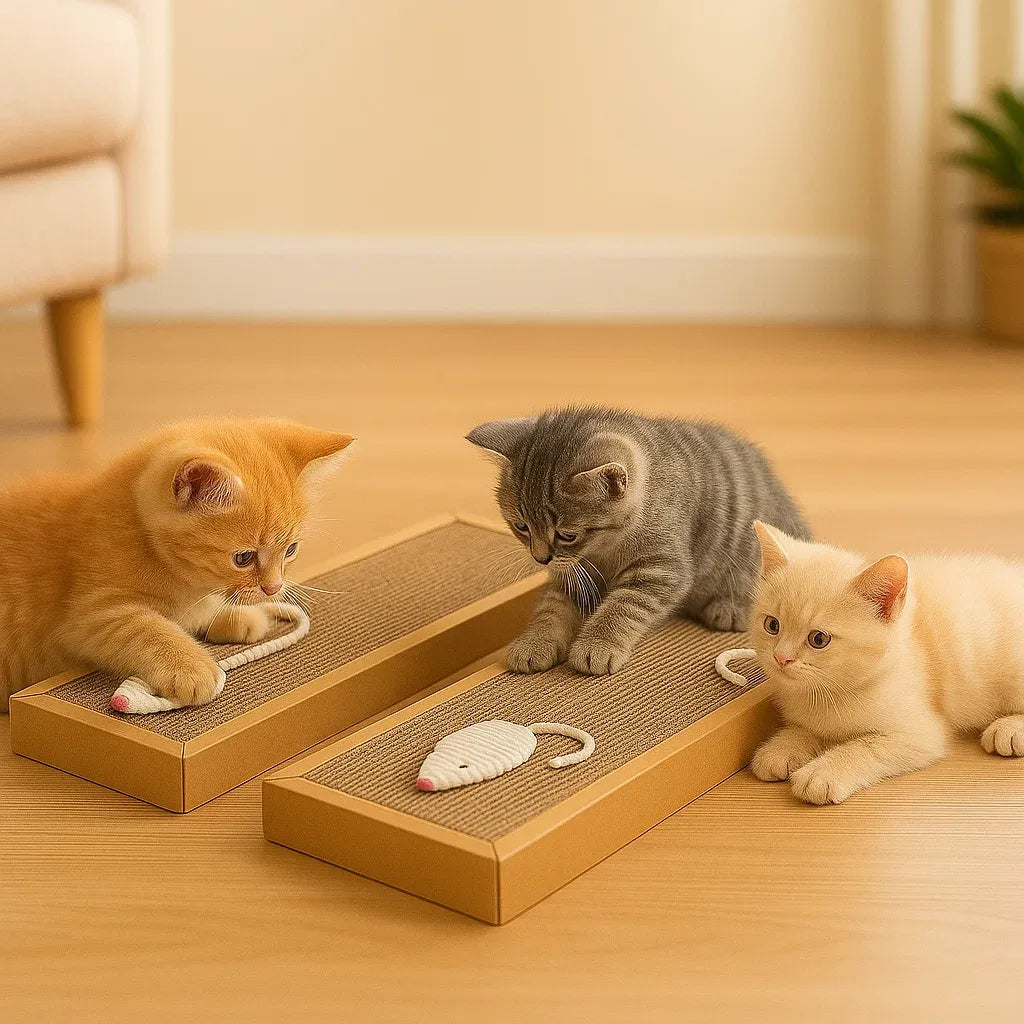 Katzen Kratzmatte aus Karton | umweltfreundliches Kratzbrett & Schutz