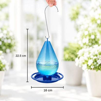 Hängende Vogeltränke im Wassertropfen-Design für Garten & Balkon