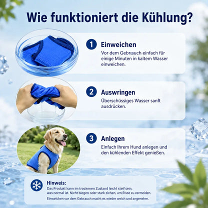 Hunde Kühlweste | Atmungsaktive Kühlweste für heiße Sommertage