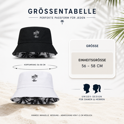 Unisex Wende Bucket Hat | Sonnenhut aus Baumwolle für Strand & Alltag