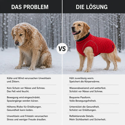 Gesteppte Hundeweste | Warm & Wasserabweisend