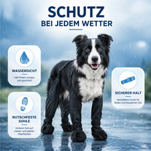 Hundeschuhe mit Beinriemen | Wasserdichte Pfotenschützer für Hunde