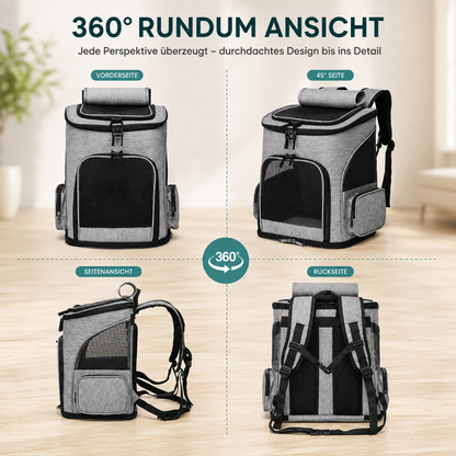 Katzenrucksack mit Sichtfenster | Transportrucksack