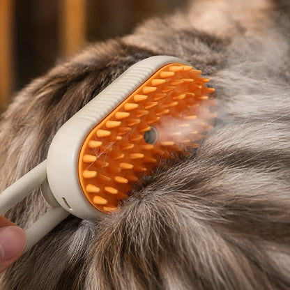 3-in-1 Dampfbürste für Katzen & Hunde | Fellbürste