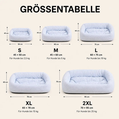 Hundebett Winter | Warmes Hundebett mit weicher Polsterung
