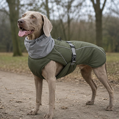 Winter Hundemantel | Wasserdichte Hundejacke mit Reflektoren