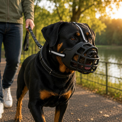 Hundemaulkorb | Atmungsaktiv, Reflektierend & Verstellbar für Hunde