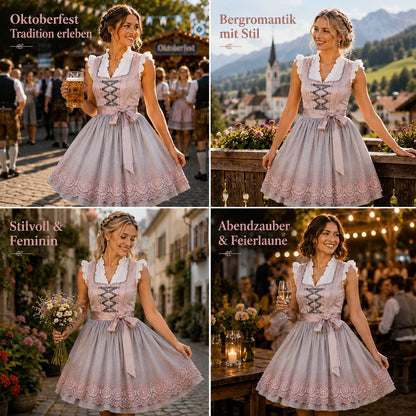 Dirndl Damen Kleid | Elegante Tracht für Oktoberfest & Feste