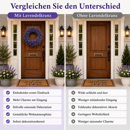 Künstlicher Türkranz Herbst | Lavendelkranz 48 cm