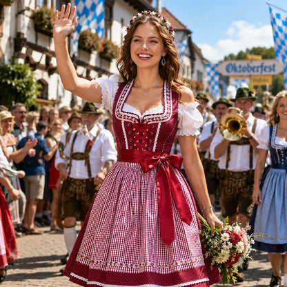 Dirndl Damen Set für Oktoberfest | Klassisch & Elegant