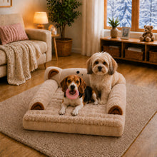 Hundebett Winter | Flauschiges Hundekörbchen aus weichem Fleece