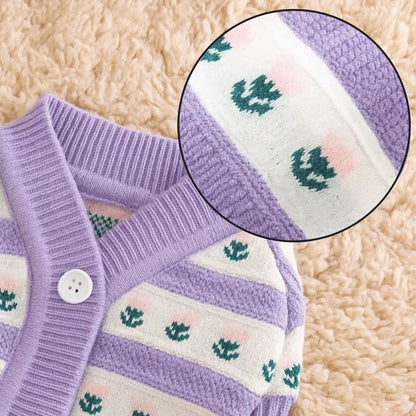 Hundepullover Frühling | Weicher Hundemantel mit Tulpen-Design