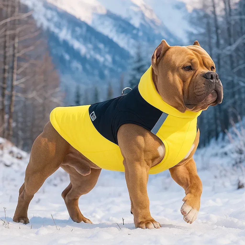 Winter Hundemantel mit D-Ring | Wasserdichte & Warme Hundejacke