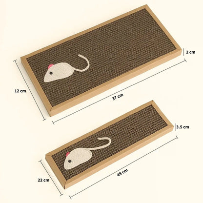 Katzen Kratzmatte aus Karton | umweltfreundliches Kratzbrett & Schutz