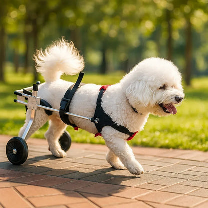Hunde Rollstuhl | Verstellbarer Wagen für mehr Bewegungsfreiheit