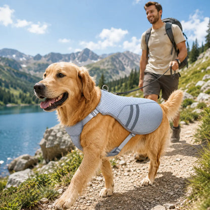 Hundekühlweste mit Verdunstungskühlung für warme Sommertage